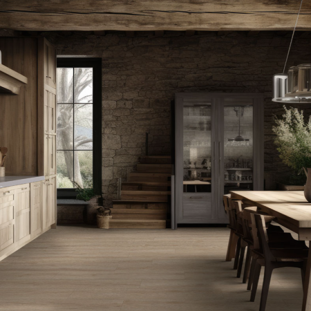 MSI Quartz - Calacatta Laza Grigio Kitchen View